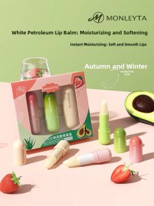 MONLEYTA | Hydrating Lip Balm For Dry Chapped Lips Exfoliating Moisturizing Student Lip Care Base For Lipstick Application Lip Treatment