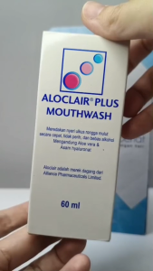 ALOCLAIR PLUS MOUTHWASH 60mL Meredaka Nyeri pada Rongga Mulut