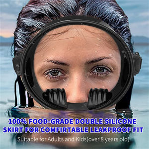 Seafrogs Professional Anti Leak Full Face Oval Snorekl Mask 180 Panoramic View Diving Equipment Divnig Goggles for Adults Men Women