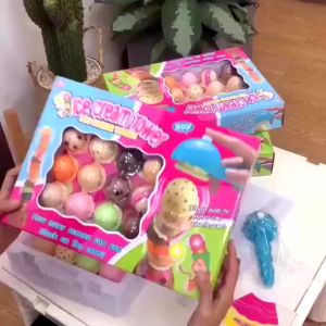 Kids Ice Cream Stack Up Play Toys Children Simulation Food Kitchen Toy Educational Toys for Baby Gifts Kid Stacking Game