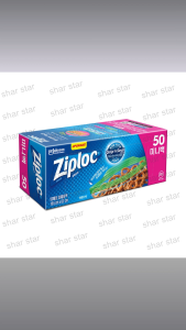 Refrigerated Ziplock Double Zipper Grip and Seal Mini 50 Sheets Leak Proof Food Storage Bag Easy Open Tab Fresh Lock Transparent Zipper Bag