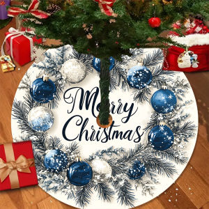 VIKAMA Blue Bell Christmas Tree Skirt For Christmas Festivities The Perfect Choice for Home and Office Party Decorations