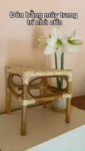 Ghế Đôn Mây/ Ghế đẩu / KỆ/ Bàn Tự Nhiên Đan Thủ Công. Trang trí nhà cửa - Dùng Cho Gia Đình Homestay Tiệm/ Quán CF