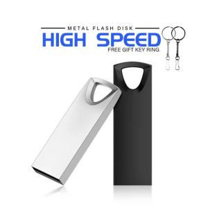 jaster | JASTER Free Key Chain USB Flash Drive 128GB Business Gift Pen Drive 64GB Metal Memory Stick 32GB Gold U Disk 16GB 8GB For TV Car