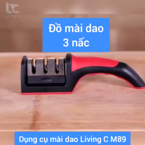 Dụng cụ mài dao 3 cấp độ đá mài dao cầm tay đa năng giúp dao sắc bén nhanh chóng và dễ sử dụng