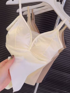 เสื้อกั๊กผ้าซาตินทรงเข้ารูปสำหรับผู้หญิงในช่วงฤดูใบไม้ผลิและฤดูร้อน ดีไซน์คอวีลึก เสื้อกั๊กแบบไร้ตะเข็บ ป้องกันหน้าอกเสื้อ