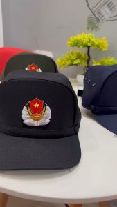 Mũ nón bảo vệ kèm sao nón thông tư mới 08 các màu xanh đen xanh rêu đen | Hình thật hàng sẵn số lượng nhiều