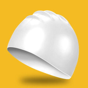 หมวกว่ายน้ําซิลิโคนสีบริสุทธิ์สําหรับผู้ใหญ่โลโก้ที่ปรับแต่งได้กันน้ําแห้งเร็วของขวัญในอุดมคติสําหรับผู้ที่ชื่นชอบกีฬาและฟิตเนส