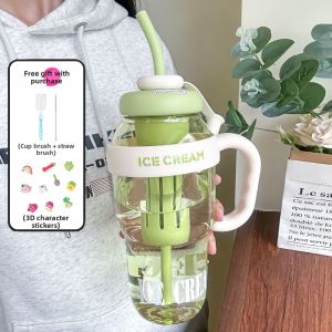 Large Capacity Stylish Tea Water Separation Straw Cup
