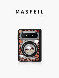 MASFEIL | Magnetic Folding Stand Huawei PuraXMax Compatible Phone Case Full-body Shockproof Transparent Protective Cover