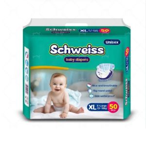 50pcs/1pack Wholesale Disposable Baby Pull Up Diapers Hot Sale Soft Thin Breathable Super Absorbent Panties Nappy for Newborns