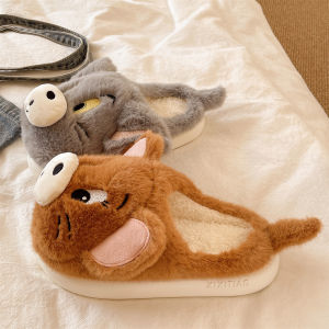 QIAOHUI | Indoor Warm & Anti-Slip Furry Slippers