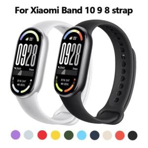 Dây Đeo Thể Thao Silicon Cho Xiaomi Mi Smart Band 10/9/8 |   Vòng Đeo Tay Thay Thế Tương Thích Với Tất Cả Các Vòng Đeo Tay Mi Band |   Khóa Dán Móc Và Vòng