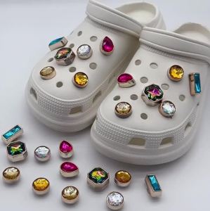 USOQ Jibbitz Croc Set Gradient Ornaments Cave Shoe Buckle DIY Accessories Crocs Charm Jibbitz Button