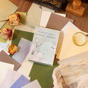 Yuxian | Retro Style Mixed Special Paper Scrapbooking Background Paper 50 Sheets