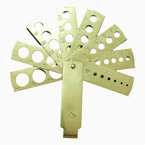 8-Blade Fan Type Gemstone Gauge Portable Diamond Stone Measuring Tool Jewelry Making Accessories