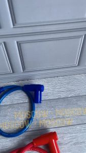 SELANG DOP BUSI SPLIT FIRE / DOP BUSI WATERPROOF KABEL BUSI SPLITFIRE TWIN CORE DIAMETER SELANG 8.8 mm UNIVERSAL SEMUA MOTOR VEGA R VARIO BEAT GENIO MIO LEXI NMAX PCX KABEL DOP BUSI TAHAN PANAS BAHAN KARET TEBAL KABEL VARIASI MOTOR