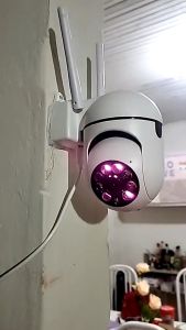 กล้องวงจรปิด CCTV V380 Pro กล้องวงจรปิด360 wifi 1080P กันน้ํา เสียงสองทาง Infrared night vision การตรวจจับการเคลื่อนไหว กล้องวงจรปิดระยะไกล 360°PTZ Control with Alarm 5MP Outdoor Indoor IP Securety Camera
