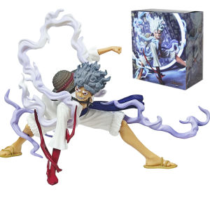 Bandai | One Piece Monkey D. Luffy Squatting Sun God Luffy Figures Battle Style Figures PVC Model Toy Collectible Ornamen Birthday Gift