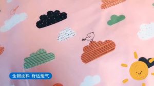 เด็กผ้า 50x70cm รองฉี่ ชุดบริสุทธิ์ชั้นกันน้ำ EVA รูปลักษณ์ด้วยผ้าฝ้าย