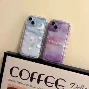 การ์ตูนกันกระแทกสำหรับ iPhone 11/15 Pro Max/13/12 Pro Max/6/7/8 Plus XR/XS MAX/14 Pro - ดวงดาว ระดับสี