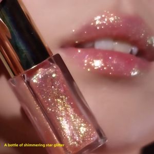 Pure Desire Blinding Lip Gloss Water Light Mirror Surface Lip Glaze Shiny Bead Color Changing Dragon Bubble Lip Overlap Lipstick