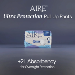 [Carton Deal] Aire Ultra Protection Adult Diaper Pull Up Pants - Size S/M (8X12 pcs)(2L Overnight-Leak Protection Soft)