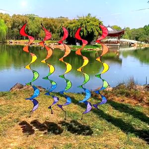 สินค้า: ธงกังหันลมสีรุ้ง กังหันลม แบบเกลียว สีรุ้ง พับได้ ยาว2.2 เมตร