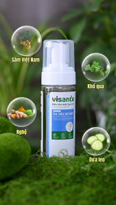 Sữa Rửa Mặt Giảm Mụn Và Kiềm Dầu VISANTE Từ Sâm Việt Nam 30ml