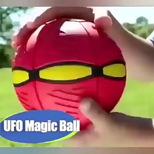 kokepope UFO Magic Ball Frisbee Glowing Flying Saucer Deform Balls for Kids