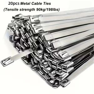 20 Cái Dây Buộc Bằng Thép Không Gỉ Chịu Lực Cao 10cm Dây Buộc Cáp Kim Loại Chống Gỉ Cho Máy Móc Ô Tô Và Sử Dụng Ngoài Trời