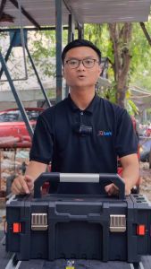 Hộp đựng đồ nghề 3IN1 Bison kích thước 21inch nhựa PP nguyên sinh chống va đập 2 hộp nhỏ đựng linh kiện bên hông