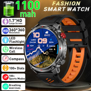 LIGE | Đồng Hồ Thông Minh Quân Đội T-Rex 4 Dành Cho Nam 1100mAh IP68 Chống Nước Bluetooth Gọi Theo Dõi Sức Khỏe Bơi Lội Thể Thao La Bàn Đồng Hồ Ngoài Trời