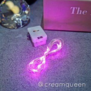 Mini Nhấp Nháy Led Dây Đèn Có Thể Điều Chỉnh Tần Số 1 Mét Diy Nhỏ Giọt Keo Đỡ Trang Trí Nhà Màu Be Nữ Hoàng