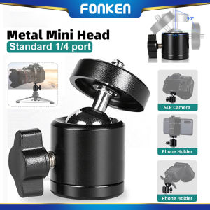 FONKEN Swivel Mini Ball Head Screw Tripod Mount Camera Ball Head For 1/4 Screw Mount Stand Camera Accessories