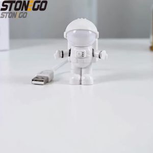 Astronaut LED Night Light USB Flexible Portable Lantern for Laptop Car Charger Power Bank Decor