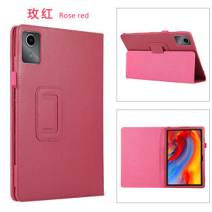 Lenevo Yangzhi G11 Tablet Computer Case Frosted Leather Cover Anti-fall Book-style Foldable Shell Simple Style Digital Accessories