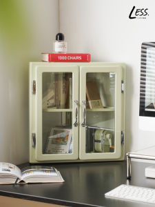 Modern Designer Triangle Cabinet Bedroom Corner Storage Glass Display Stand Home Furniture Iron Material Simple Style