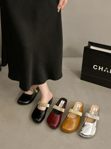 YX | Elevator Heel Women Slip-On Mule Sandals