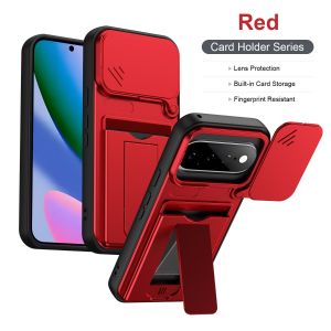 szhaiyu | For Google Pixel 11 Case Google Pixel 10 Pro XL Cover Pixel 11 Pro XL Card Slot Wallet Matte Skin Case Bracket Hard Back Cover