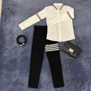 Quần âu+ áo sơ mi dài tay dành cho nam siêu đẹpphong cách Hàn Quốc