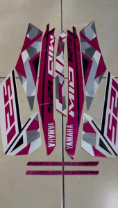stiker striping yamaha mio m3 2016 pink lis body standar berkulitas original