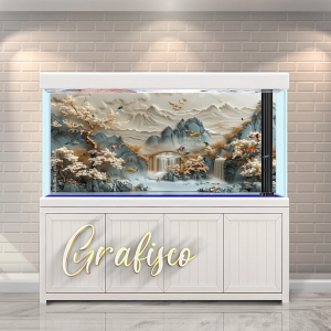 Stiker Background Aquarium: Dekorasi Aquarium Interior yang Modern