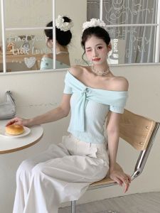 CHANGTONG | Stylish and Cute One-shoulder Gentle Style Summer Set