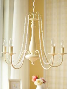 [Qili] Retro Crystal Chandelier Scandinavian Country Vintage French Style Antique American Light Luxury