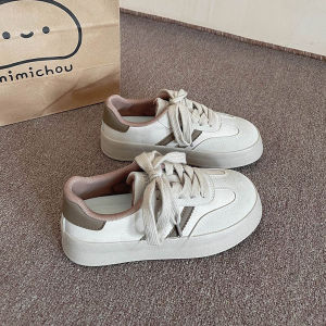 plus Size Womens Shoes German Training Shoe Spring New Wide Foot Ladies White Sneakers Foot Slimming Board Shoes Women