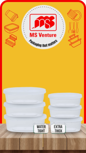 {MSV-WS} Odourless Air Tight Oblong (900ml-2100ml) Premium Microwavable Plastic Containers MS D900 D1200 D40 D1600 2100