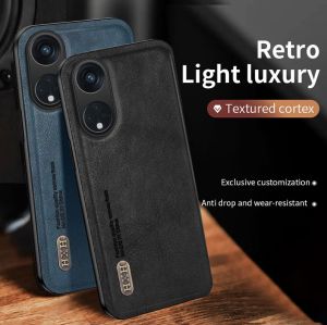 OPPO Reno11F 5G Luxury Leather Case For OPPO Reno11 F Reno 11F Reno 11 F 5G 2024 Phone Casing Back Cover Shockproof Bumper Solid Color Simple Fashion Anti Drop Car Holder Support Soft TPU Edge