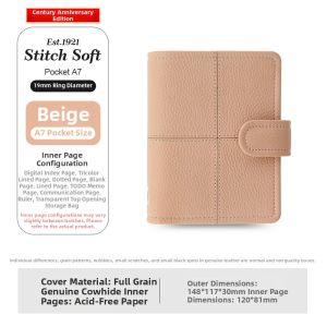 Filofax | Stich Soft Genuine Leather Notebook