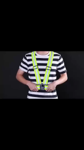 ส่งจากไทย สายรัดสะท้อนแสงเพื่อความปลอดภัย เสื้อกั๊กจราจร เสื้อกั๊กทำงาน เสื้อกั๊กสะท้อนแสง Reflective Vest เข็มขัดสะท้อนแสง